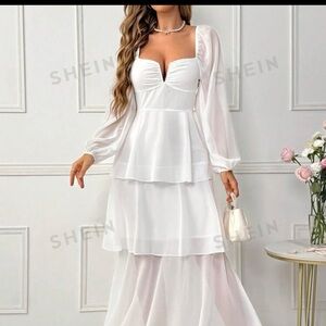 White Midi Dress